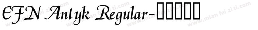 EFN Antyk Regular字体转换